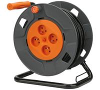 Zenitech - Avvolgicavo fai da te, 4 prese 16 A, 3G1,5 mm², 40 m