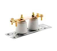 Zenitech - Barretta Di Interruzione Alta In Ceramica - Barra Di Separazione Rialzata Per Isolamento E Misura Di Conformità - Compatibile Con Sistemi Di Messa A Terra - Dorato - 40 cm