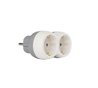 Zenitech Base multipla 2 prese Schuko 16A Bianco/Grigio Bolea