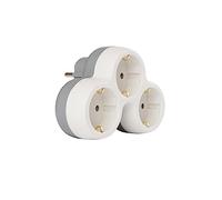 Zenitech Base multipla 3 prese Schuko 16A Bianco/Grigio Bolea