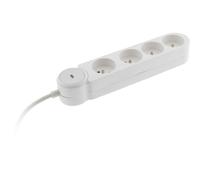 Zenitech - Blocco multipresa Iota 4 x 16 A, colore: Bianco
