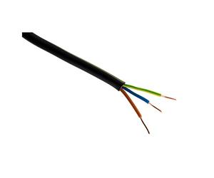 Zenitech - Câble D'Alimentation Électrique U-1000 R2V 3G2,5mm² - Gaine PVC Robuste Per Interni E Esterna - Protezione Affidabile Contro I Rischi Elettrici - Nero - 10m