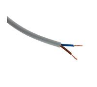 Zenitech - Cavo di alimentazione elettrica H05VV-F 2x 1,5mm² grigio - 10m