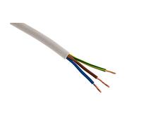 Zenitech - Cavo di alimentazione elettrica H05VV-F 3G1,5mm² bianco - 5m