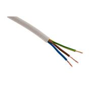 Zenitech - Cavo di alimentazione elettrica H05VV-F 3G2,5mm² bianco - 5m
