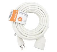 Zenitech, Cavo di prolunga svizzero T12/T13 H05VV-F 3x1,5mm² 10m Bianco - Cavo di prolunga elettrico certificato CE 2400W - Compatibile con elettrodomestici svizzeri