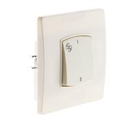 Zenitech - Comando VMC Borne-Auto Viti + Ganci - Pronto da Installare - Compatibile Scatole Incasso Standard - Fissaggio Solido senza Viti Visibili - Installazione Prima Verniciatura - Bianco