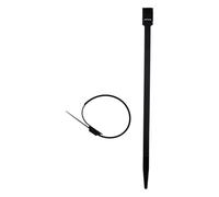 Zenitech - Confezione da 50 Fascette Per Cavi in Plastica 6x175mm - Per Fissare Cavi e Tubazioni - Design Ergonomico e Robusto - Nero