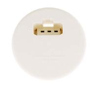 Zenitech - Coperchio DCL per Scatola Applique Ø80mm - Presa DCL Integrata 2 P+T 6A 250V - Installazione Semplificata e Sicura - Compatibile con Spina e Portalampada DCL - Bianco