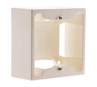 Zenitech - Cornice Incastro 80 x 80 x 40 mm Entrata 60 mm - per Installazione Facile e Sicura - Compatibile con Scatole da Incasso - Ideale per Interno - Bianco