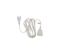 Zenitech HO3VVH2F - Prolunga 6 A, 2 x 0,75, 5 m, colore: Bianco
