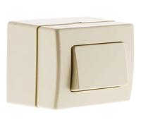 Zenitech - Interruttore A Due Vie 10A Esterno - Apparecchiatura Elettrica Pronta Da Installare Compatibile Con Modanature Standard - Certificato CE e NF - Potenza Max 2300W 230V - Bianco