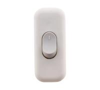 Zenitech - Interruttore Bipolare 2A per Illuminazione - Compatto e Durevole - Design Moderno - Adatto per Installazioni Interne - Bianco - 6 cm