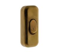 Zenitech - Interruttore Unipolare 2A - Compatibile con Illuminazione - Materiale Resistente - Installazione Facile - Oro - Compatto