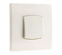 Zenitech - Interruttore Va & Vient Borne-Auto con Viti e Griffe - Compatibile con Scatole di Incasso Standard - Fissaggio Invisibile - Cablaggio Rapido - Bianco