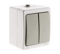 Zenitech - Invertitore doppio Grigio Chiaro IP54 - Akya