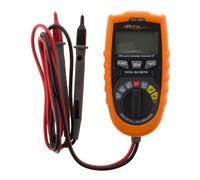 Zenitech - Multimetro Digitale Automatico Con Rilevatore Di Corrente E Metallo - Taratura Automatica E Tester Di Batteria - Schermo LCD Retroilluminato 4cm - Metallo - 84 cm