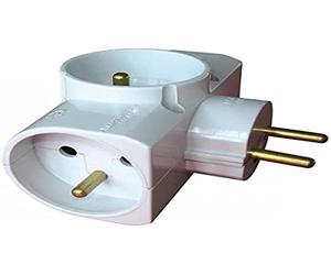 Zenitech - Multipresa 3 Prese Laterali - Triplite - 3 x 16 A - Bianco