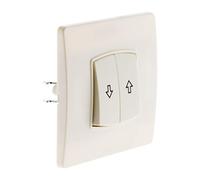 Zenitech - Adattatore elettrico maschio Francia a femmina Schuko - Bianco
