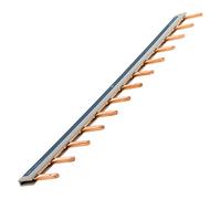 Zenitech - Pettine Di Collegamento Universale 13 Moduli - Acciaio Durevole Per Interruttori Automatici o a Vite - Installazione Semplificata - Blu - 13 Moduli