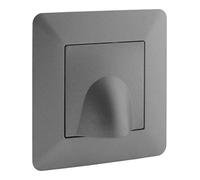 Zenitech - Piastra Uscita Cavo 16A Titanio - Gamma Artezo - Design Moderno e Compatto - Installazione Facile - Collegamento Sicuro per Apparecchi Elettrici - 5cm