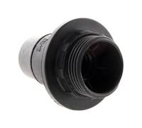 Zenitech - Portalampada E14 Termoplastico con Ghiera Semplice - Nero - Attacco E14 - Finitura Liscia - Tensione Max 250V - Intensità Max 2A - Ideale per Lampade e Illuminazione Interna