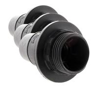 Zenitech - Portalampada E14 Termoplastico con Ghiera Semplice - Nero - Attacco E14 - Finitura Liscia - Tensione Max 250V - Intensità Max 2A - Ideale per Lampade e Illuminazione Interna