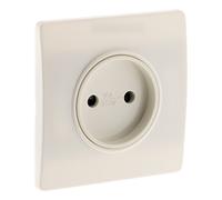 Zenitech - Presa 2P 16A Borne-Auto Vite + Ganci - Compatibile Con Scatole da Incasso Standard - Fissaggio a Vite e Ganci - Cablaggio Veloce - Certificato CE e NF - Bianco