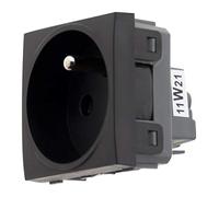 Zenitech - Presa 2P+T con connessione automatica - solo meccanismo - Nero - Simplea