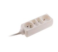 Zenitech - Presa multipla 2 x 6 A, 2 x 16 A, colore: bianco
