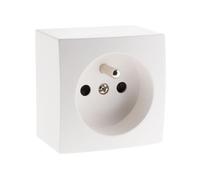 Zenitech Presto presa 16A 2P+T singola sporgente - Bianco