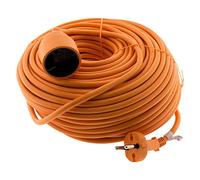 Zenitech - Prolunga 16 A HO5VV-F 2x1,5 mm² 3680 W / 230 V - Ideale per Tosaerba e Barbecue - Resistente alle Intemperie - Conforme alle Norme NF e CE - Colore Arancione - Lunghezza 40m