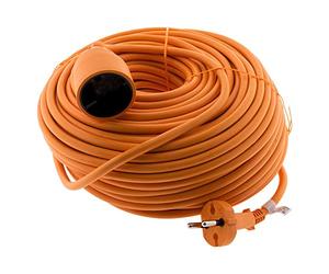 Zenitech - Prolunga 16 A HO5VV-F 2x1,5 mm² 3680 W / 230 V - Ideale per Tosaerba e Barbecue - Resistente alle Intemperie - Conforme alle Norme NF e CE - Colore Arancione - Lunghezza 40m