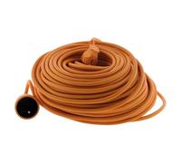 Zenitech - Prolunga 16 A HO5VV-F 2x1,5 mm² - Ideale per Tosaerba e Barbecue - Resistente alle Intemperie - Conforme alle Norme NF e CE - Colore Arancione - Lunghezza 45m