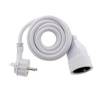 Zenitech - Prolunga 16A 2P+T HO5VV-F 3G1,5, 3 m, colore: Bianco