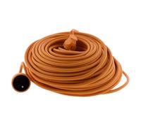 Zenitech - Prolunga da giardino, 16 A, HO5VV-F, 3G1,5, 2P+Terra, 50 m, colore: Arancione