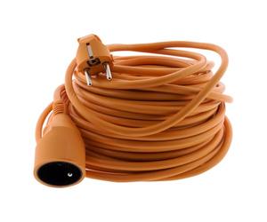 Zenitech - Prolunga da giardino 16A 2P+T - 25m - Arancione
