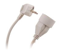Zenitech - Prolunga Elettrica 16A 3680W - Cavo HO5VV-F 3G1,5 mm² Lunghezza 3m - Spina e Presa Schuko Tipo F Universale - Ideale per Casa e Ufficio - Colore Bianco