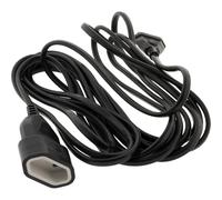 Zenitech - Prolunga elettrica Schuko HO3VV-F, 2 x 1 mm², prolunga 2P, 5 m, colore: nero
