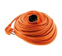 Zenitech - Prolunga morbida Schuko, H05VVF, 3G1,5 mm², 10 m, colore: Arancione