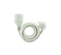 Zenitech - Prolunga per uso domestico, 16A, HO5VV-F, 3G1, 1,90 m, colore: Bianco