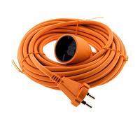 Prolunga 16 A HO5VV-F 2P senza terra 2 x 1,5 Arancione 10 m