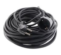 Zenitech - Prolunga Schuko H05VV-F, 3G1,5 mm², 25 m, colore: Nero