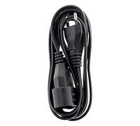Zenitech - Prolungatore Elettrico HO3VVH2F 2x 0,75 mm² - Rallunghe con Presa 6A, Sicurezza Bambini, Normative NF - Cavo Resistente Senza Terra per Uso Interno - Nero - 3m