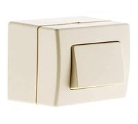 Zenitech - Pulsante 10A A Muro - Apparecchiatura Elettrica Pronta Da Installare - Potenza Massima 2300W A 230V - Piastra Senza Viti Visibili - Certificato CE e NF C 61-314 & 15-100 - Bianco