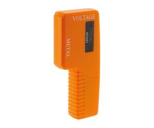 Zenitech - Rilevatore di Corrente e Metalli - Segnale Sonoro/Luminoso, Sicurezza Foratura Muri, Funziona con Batteria 9V (Non Inclusa) - Per Fai da Te/Costruzioni - Lunghezza 15cm - Arancione