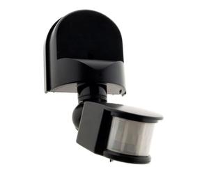 Zenitech -Rilevatore di movimento nero - IP44