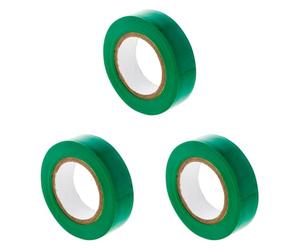 Zenitech - Rotolo adesivo 15 mm x 10 m, colore: verde (Confezione da 3)