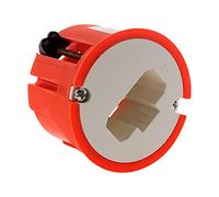 Zenitech - Scatola DCL Applique Muri Cavi Placo Ø54mm - Installazione Facile per Lampade da Parete - Spina o Attacco DCL Richiesta - Copertura Affiorante Ø50mm Inclusa - Rossa - Da Incassare