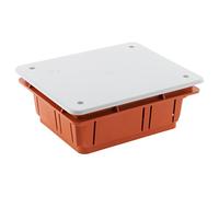Zenitech - Scatola di Derivazione Incassata - Dimensioni 118 x 96 x 50 mm - per Muri Pieni da Sigillare - Plastica Resistente - Installazione Facile - Rossa